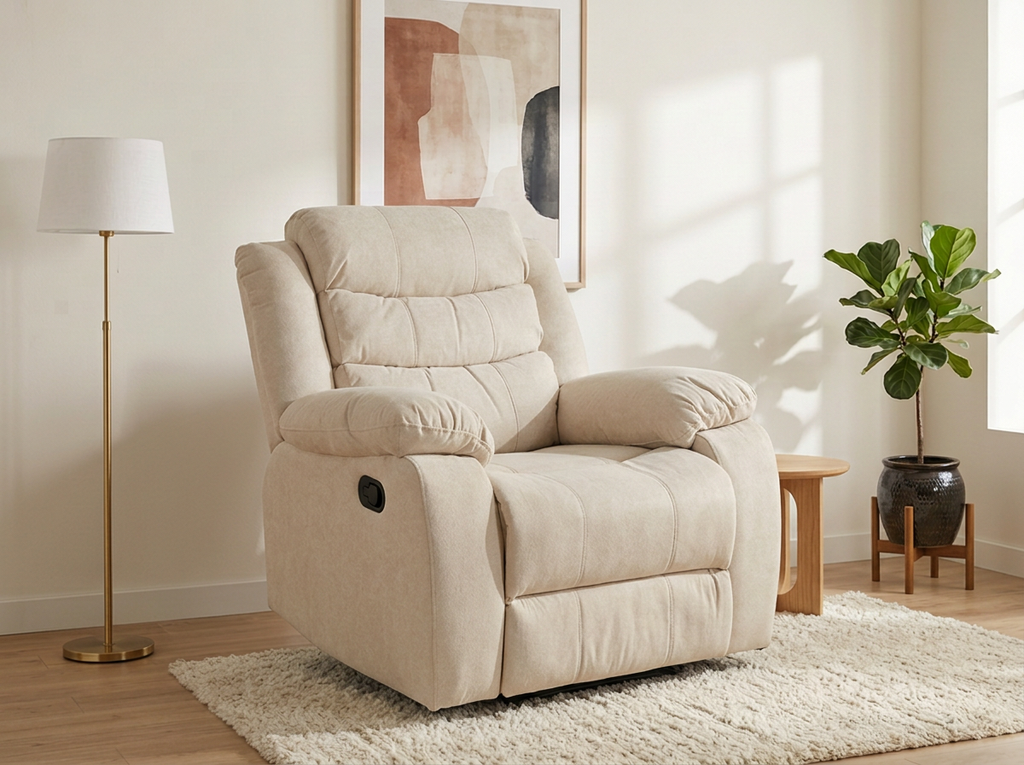 Reclinable Comfy Importado - Crema