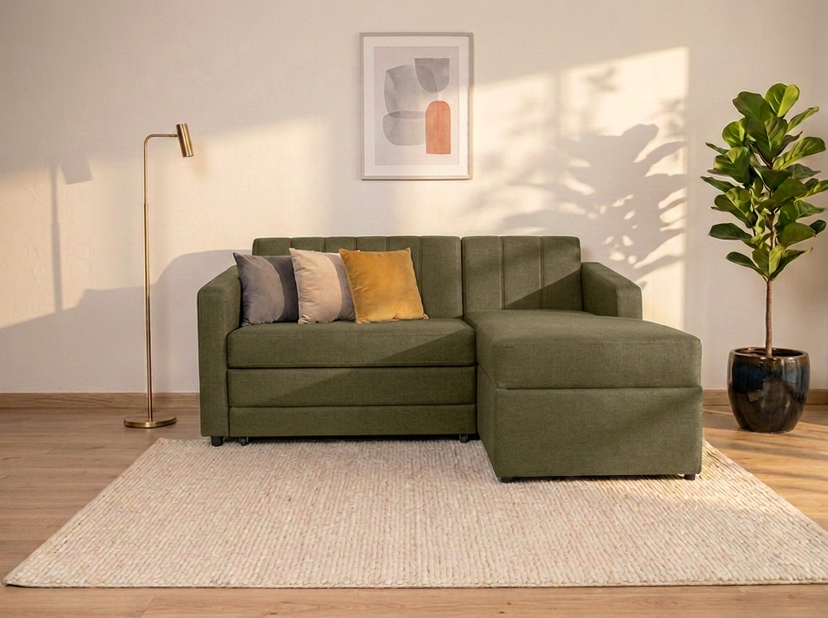 Sofa cama Naty con Divan - verde