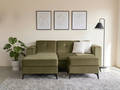 Sofa Monacó con divan - verde