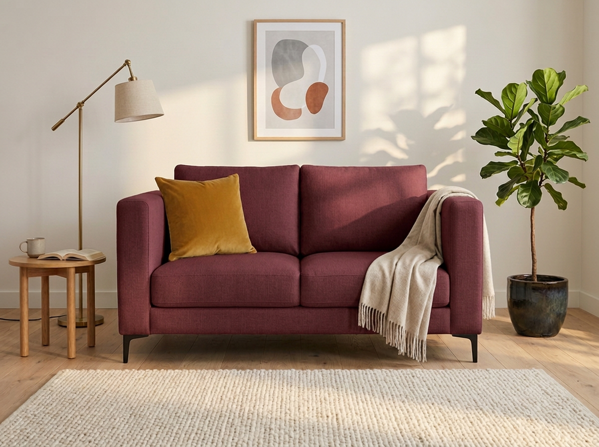 Sofa Johanna 2 plazas - vino