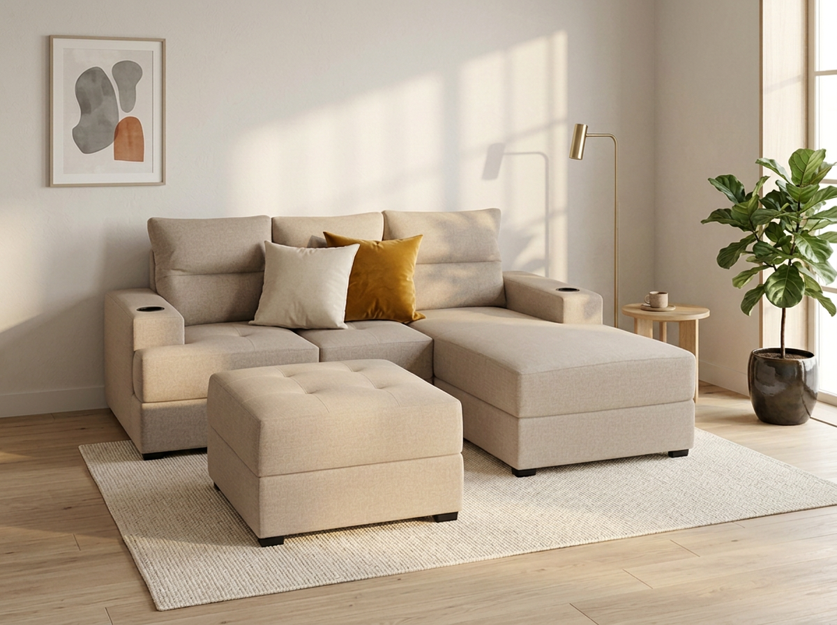 Sala Sammy con ottoman - beige