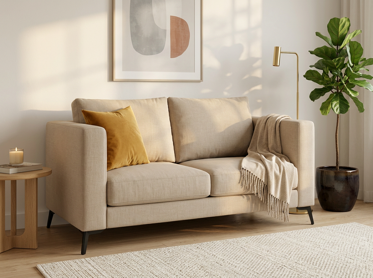 Sofa Johanna 2 plazas - beige