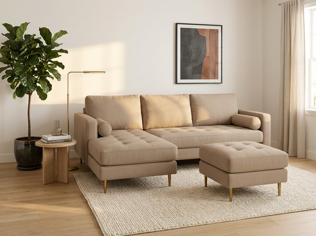 Sofa EMI con divan - beige