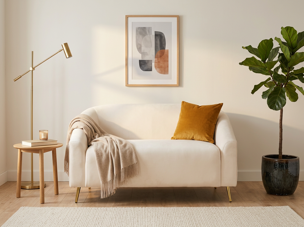 Sofa Studio 2 plazas - crema