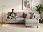 Sofa Johanna con divan - gris