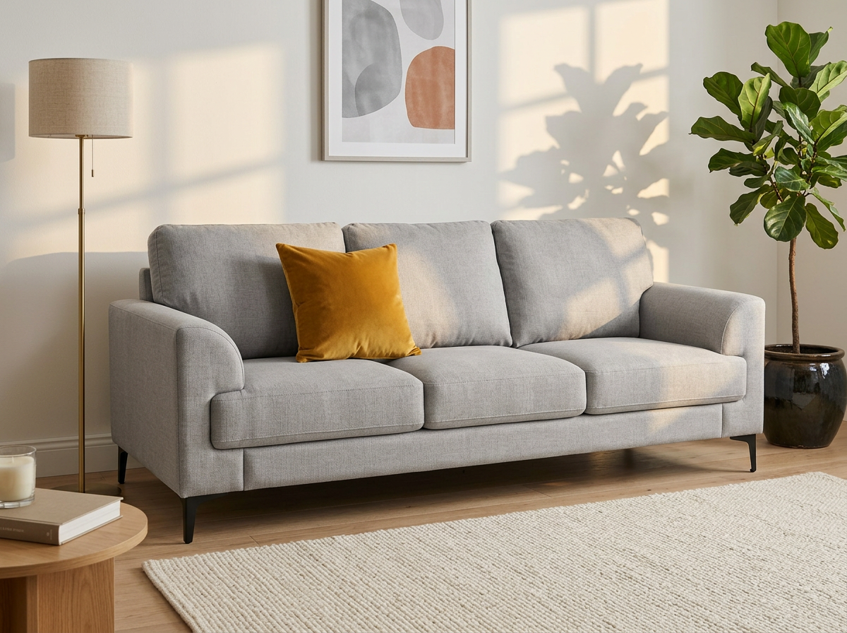 Sofa Luciano 3 plazas - gris