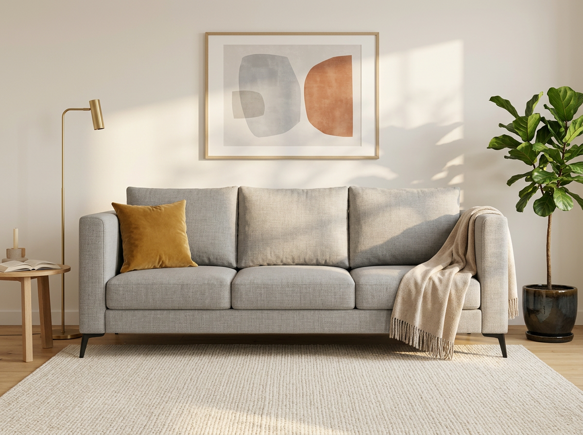 Sofa Johanna 3 plazas - gris