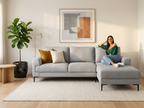Sofa Luciano Con Divan - gris