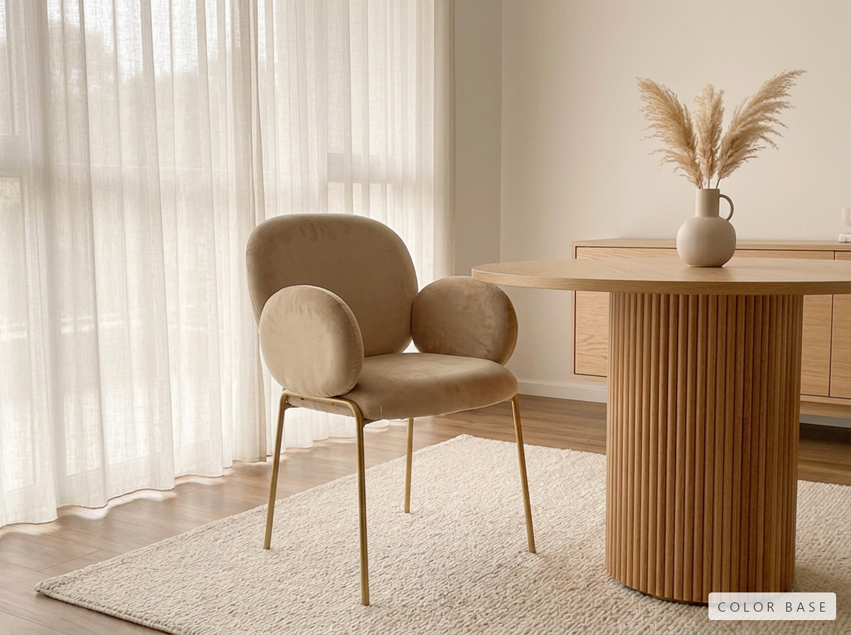 Silla Magic Importada - Velvet beige