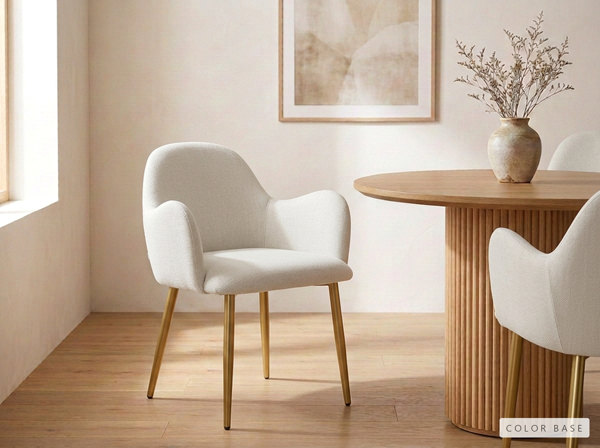 Silla King Importada - Lino · pata dorada