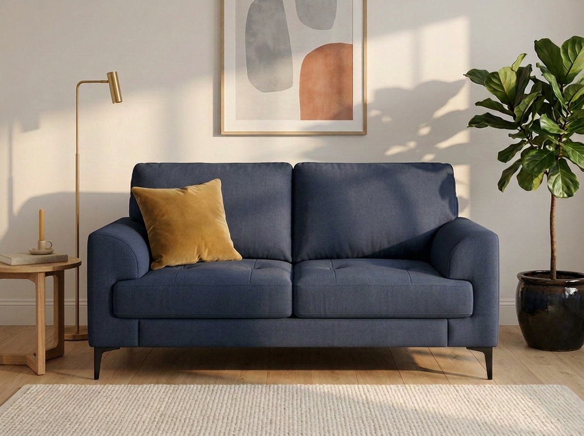 Sofa Luciano 2 plazas - azul