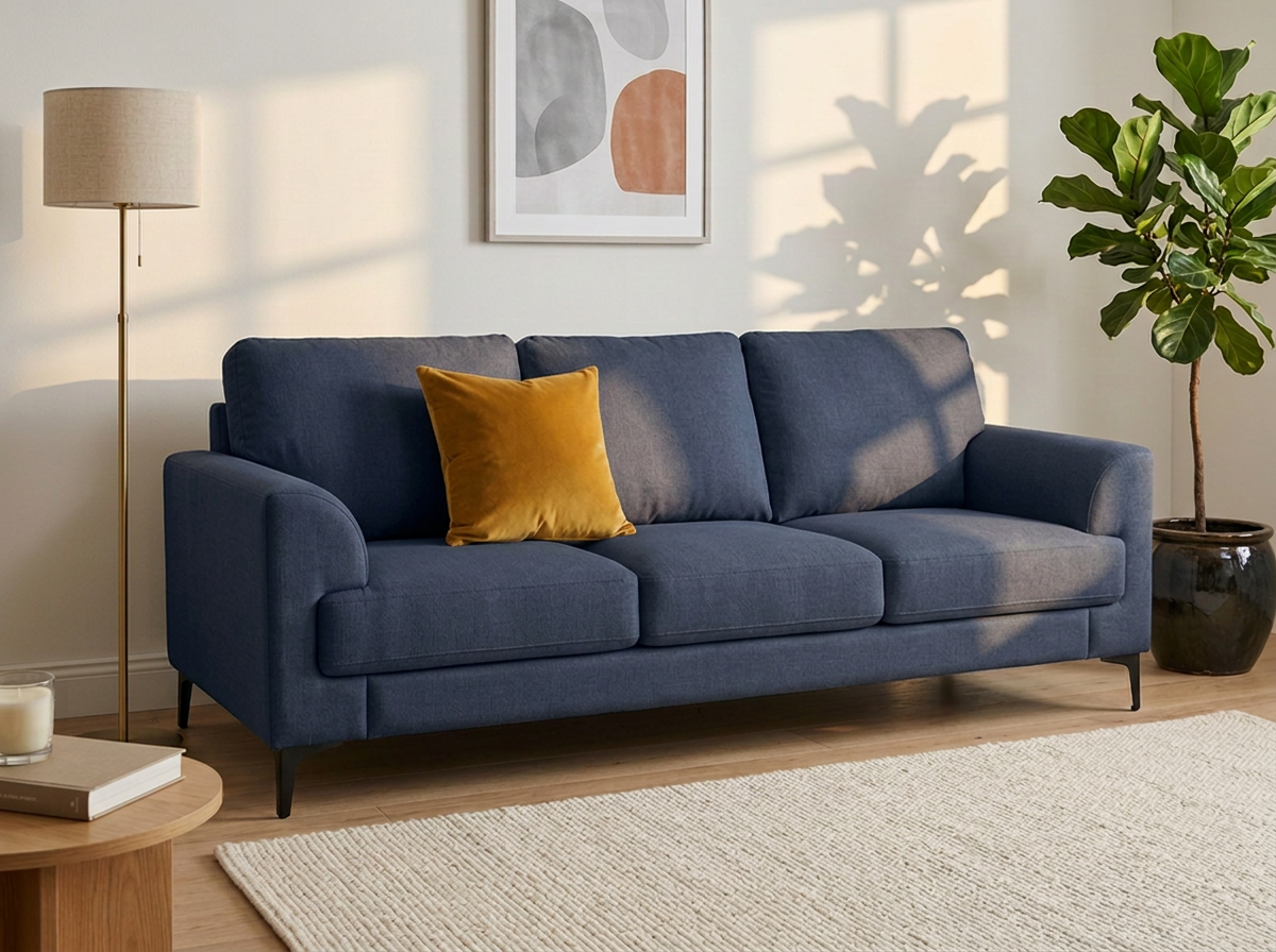 Sofa Luciano 3 plazas - azul
