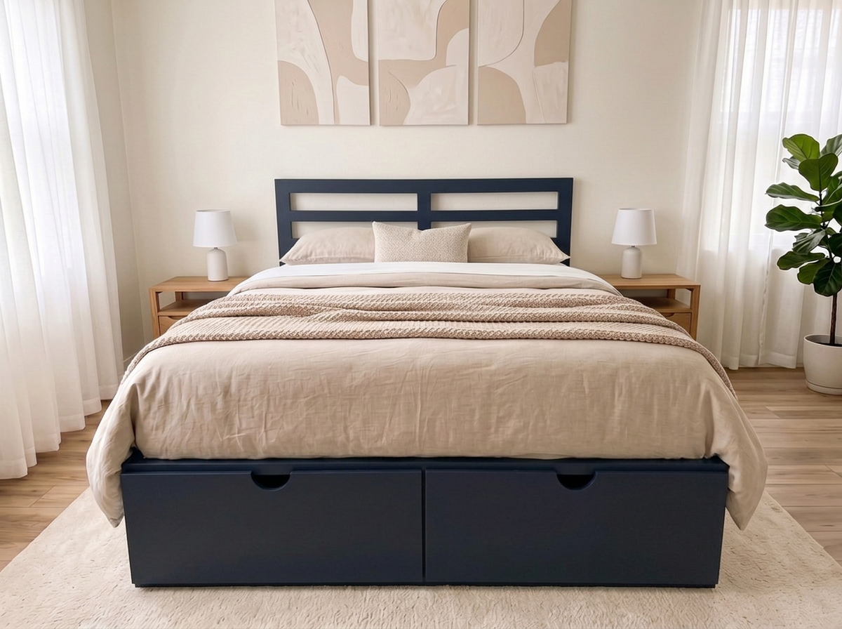 Cama Viena - Azul oscuro