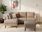 Sofa Johanna con divan - beige