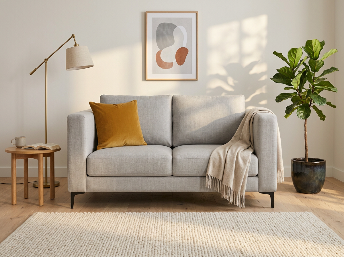 Sofa Johanna 2 plazas - gris