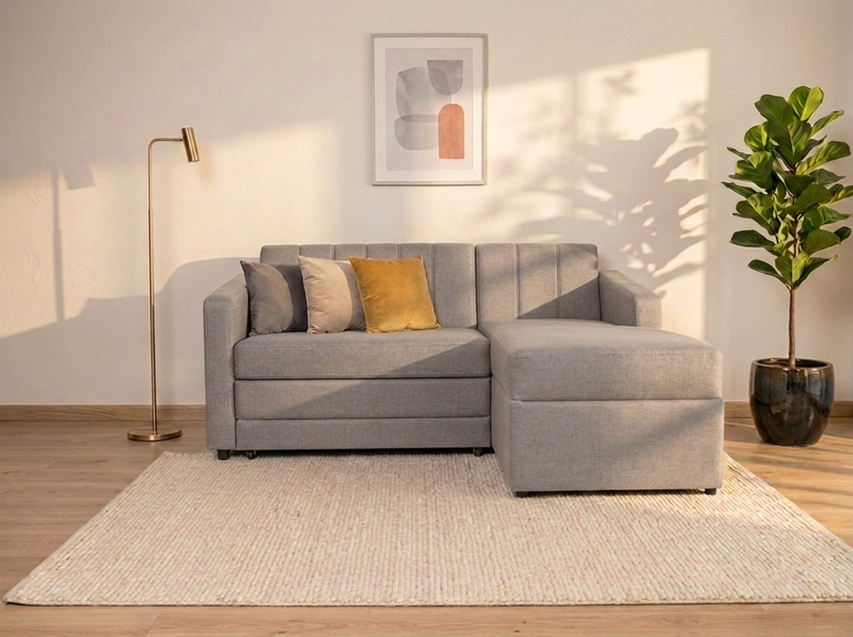 Sofa cama Naty con Divan - gris