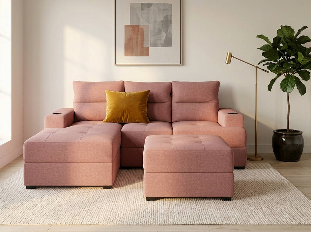 Sala Sammy con ottoman - rosa