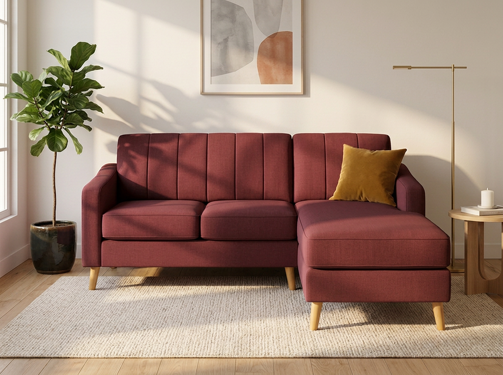 Sofa Naty con Divan - vino