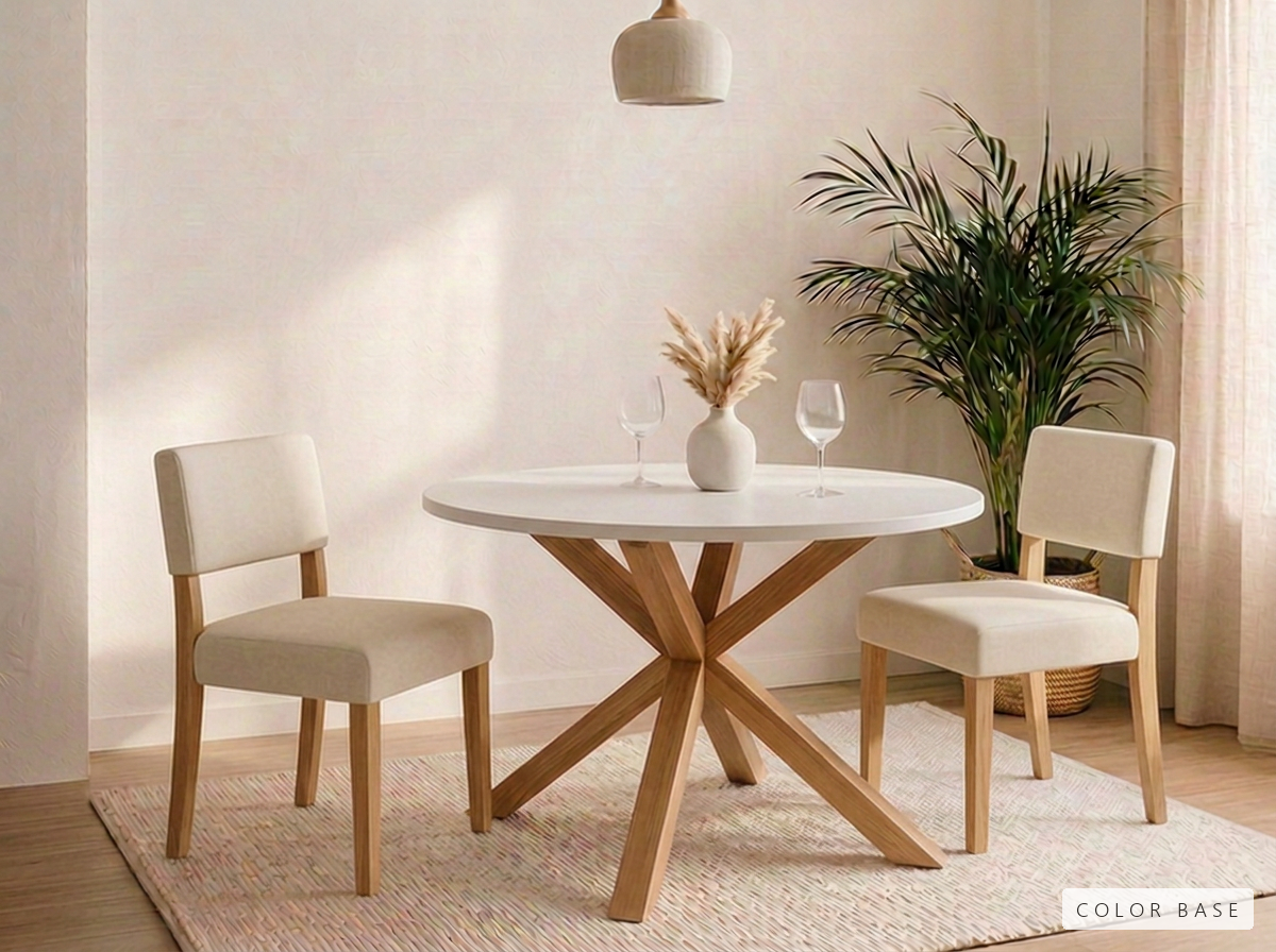 Mesa Frankfurt - blanca-natural