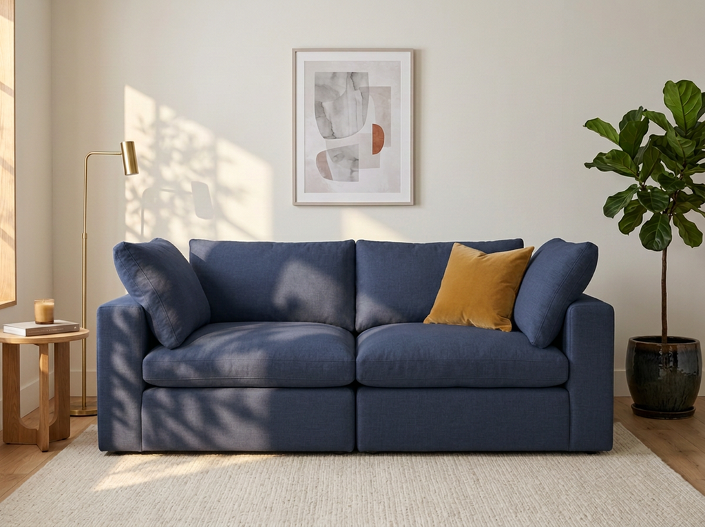 Sofa Nube 2 Plazas - azul