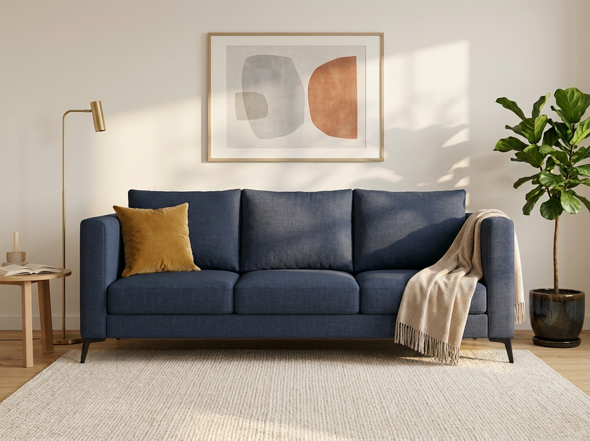 Sofa Johanna 3 plazas - azul