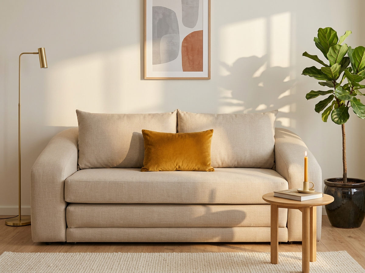 Sofa cama Kari Queen - beige