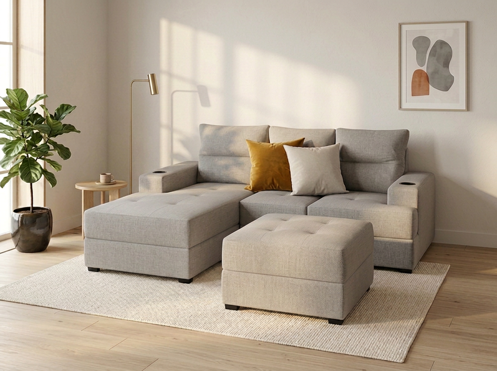 Sala Sammy con ottoman - gris