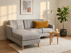 Sofa Naty con Divan - gris