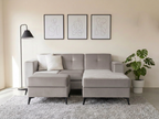 Sofa Monacó con divan - gris