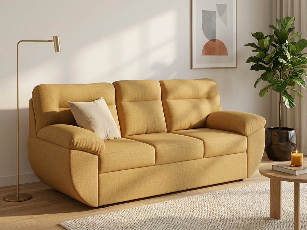 Sofa España 3 plazas - mostaza