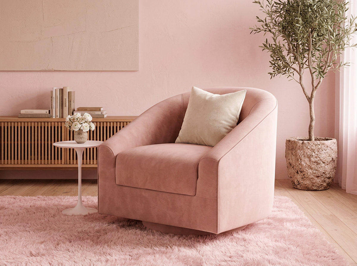 Butaca Studio Giratoria 360 - rosa