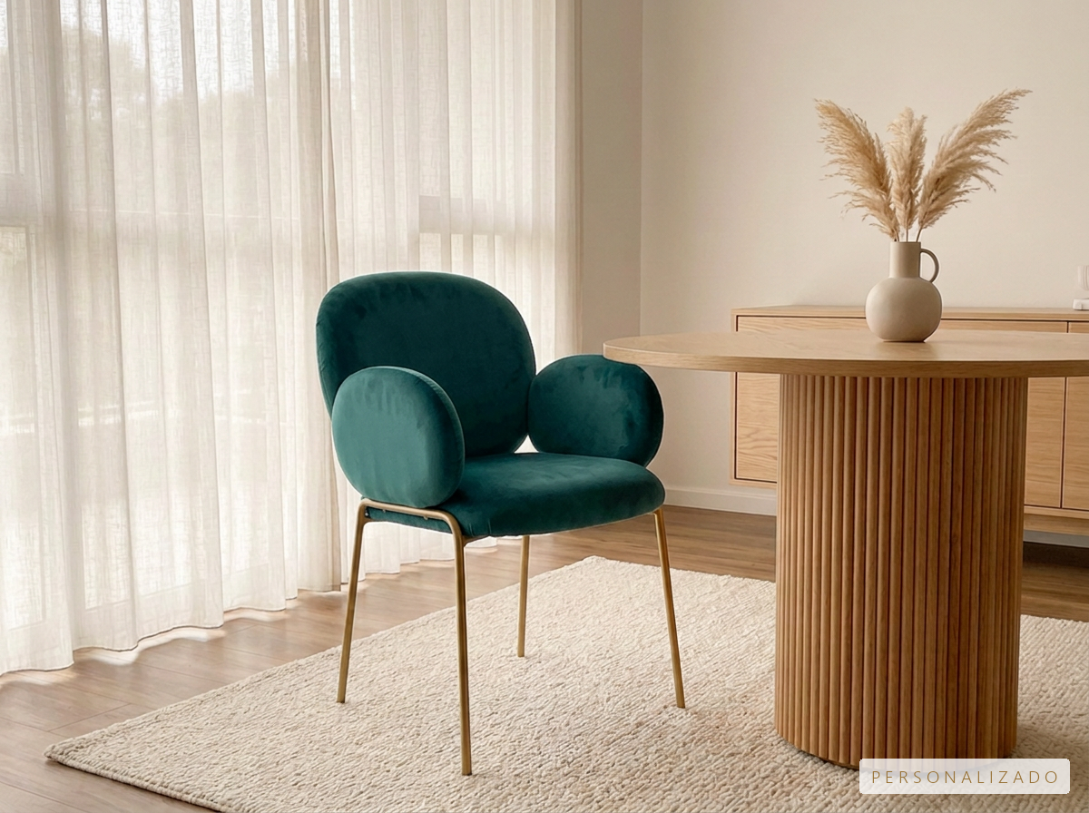 Silla Magic Importada - Verde esmeralda