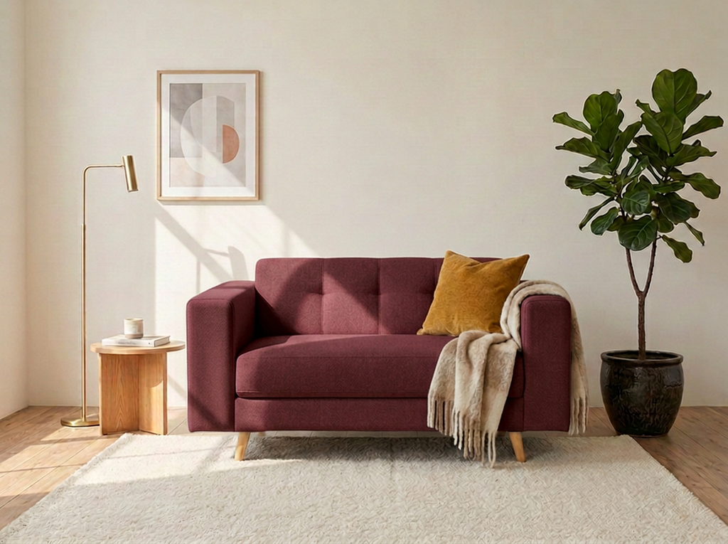 Sofa Monaco 2 plazas - vino