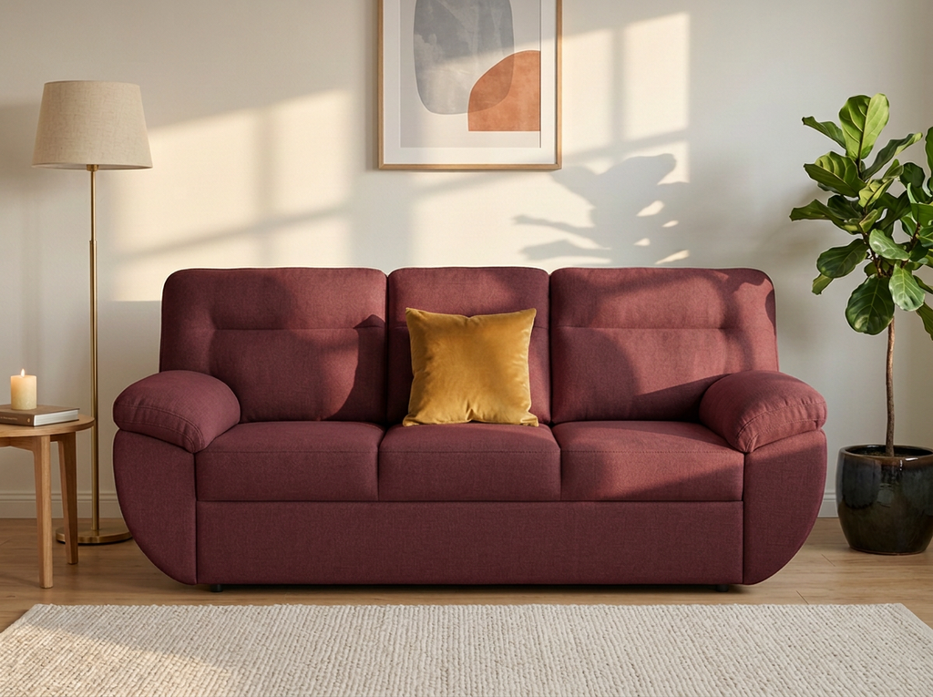 Sofa España 3 plazas - vino