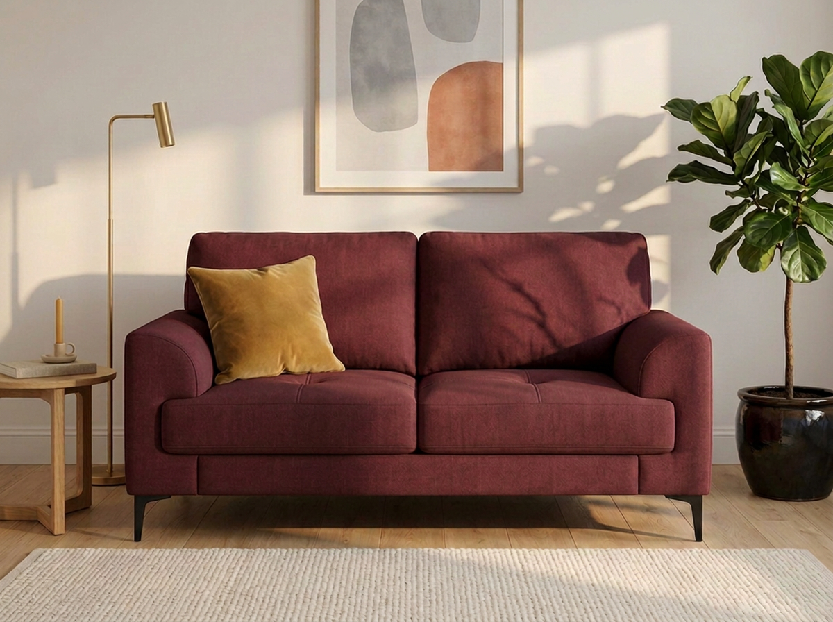 Sofa Luciano 2 plazas - vino