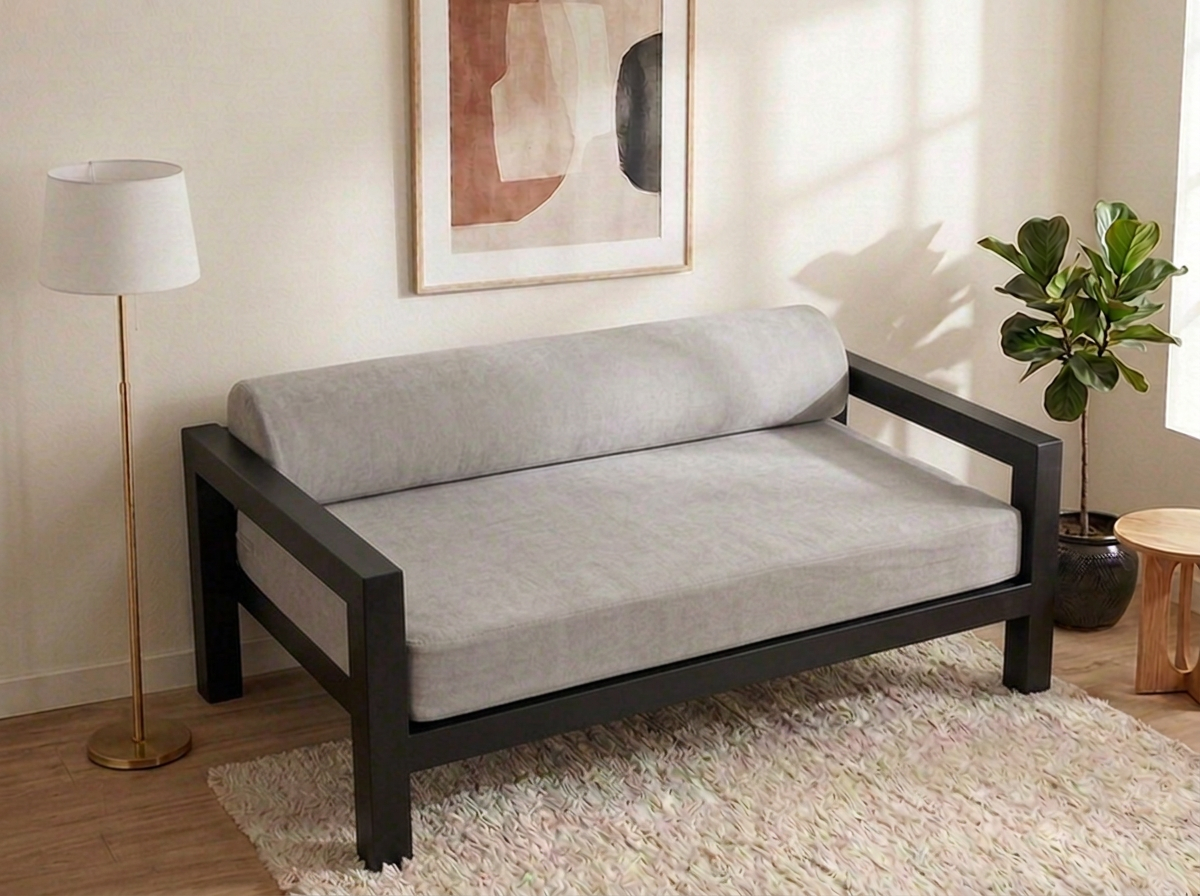 Sofá Cama Charlie 3 plazas - Negro · gris