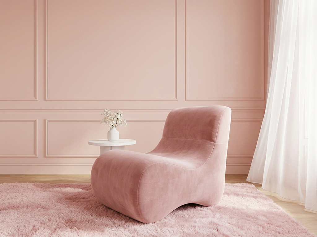 Butaca Fluffy - rosa