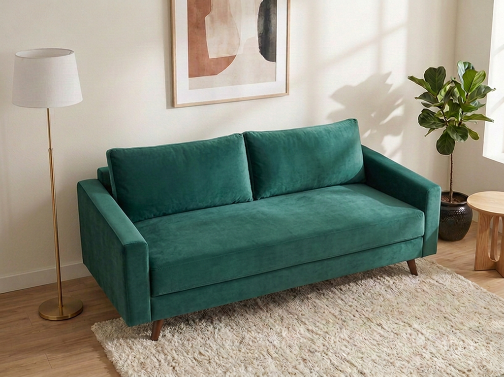 Sofá cama Mónaco - Verde esmeralda