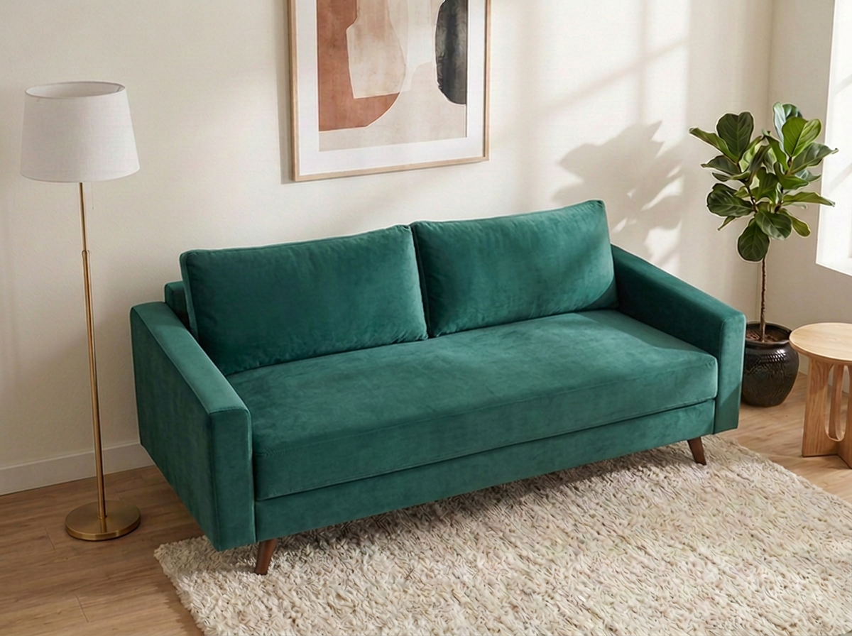 Sofá cama Mónaco - Verde esmeralda