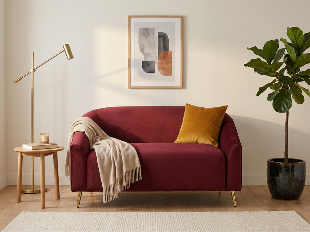 Sofa Studio 2 plazas - vino