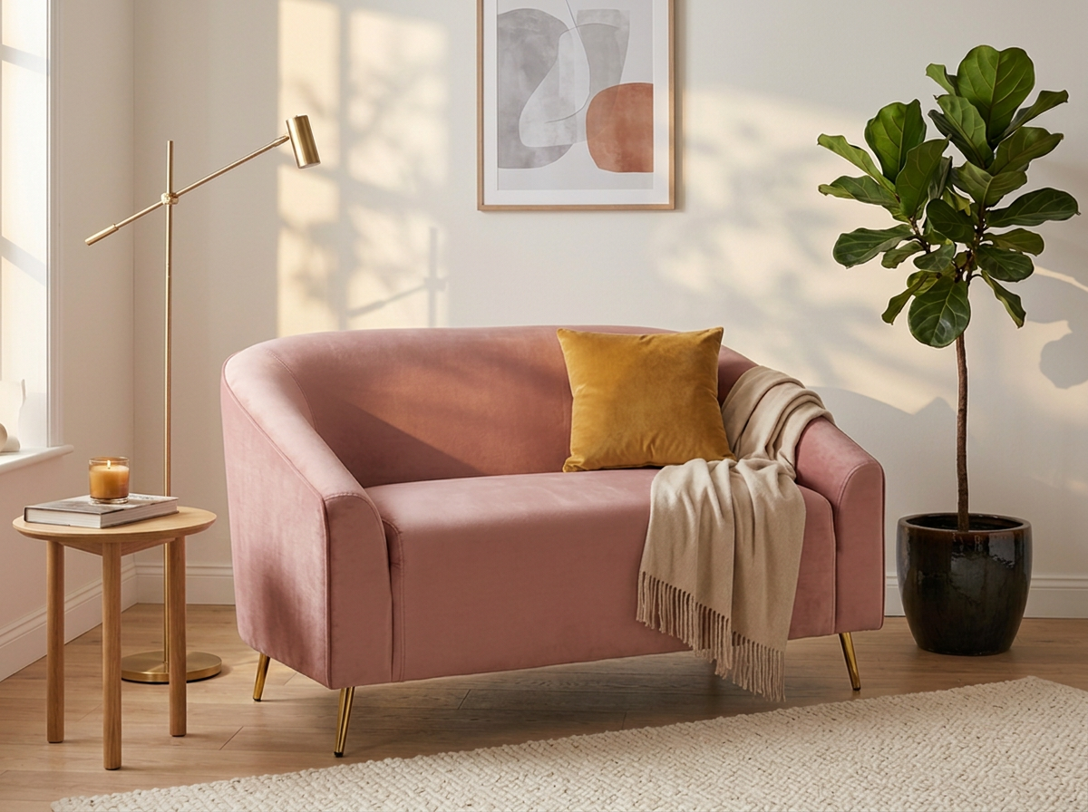 Sofa Studio 2 plazas - rosa