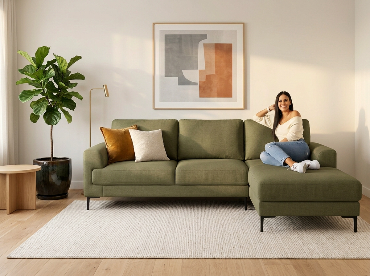 Sofa Luciano Con Divan - verde