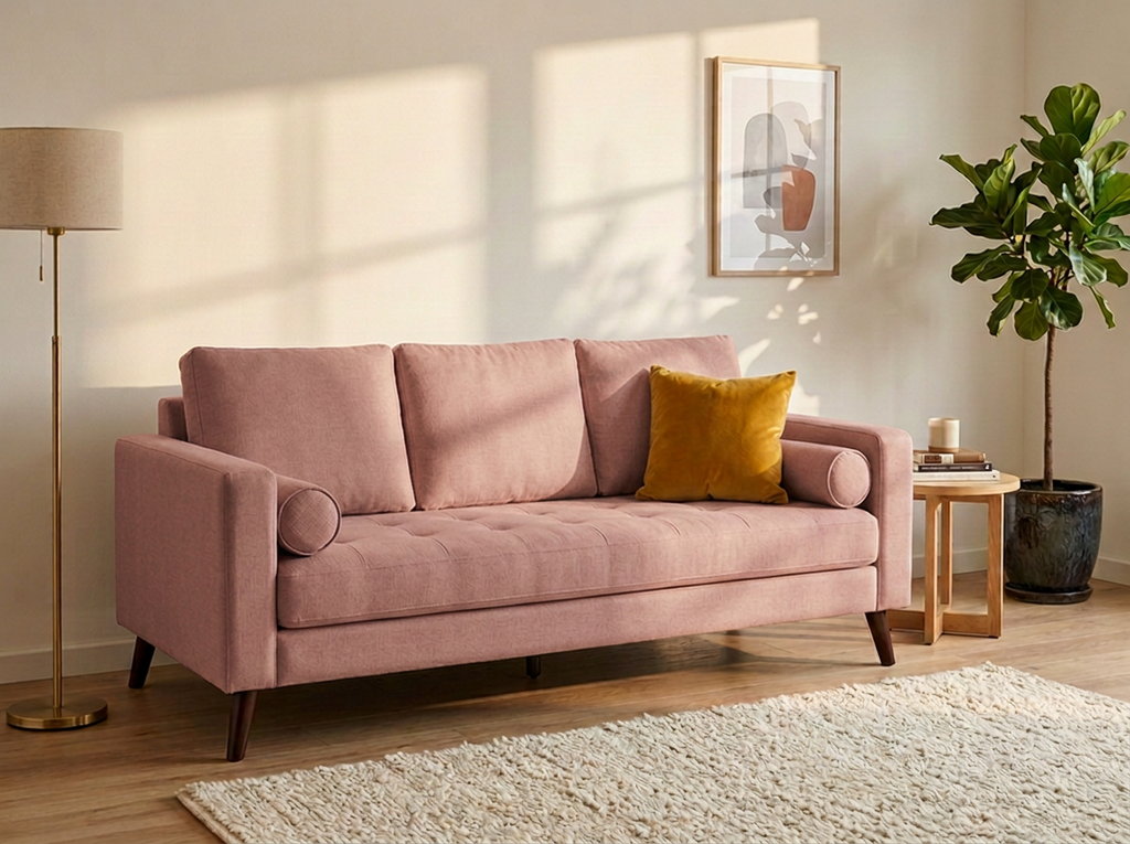 Sofa EMI 3 plazas - rosa