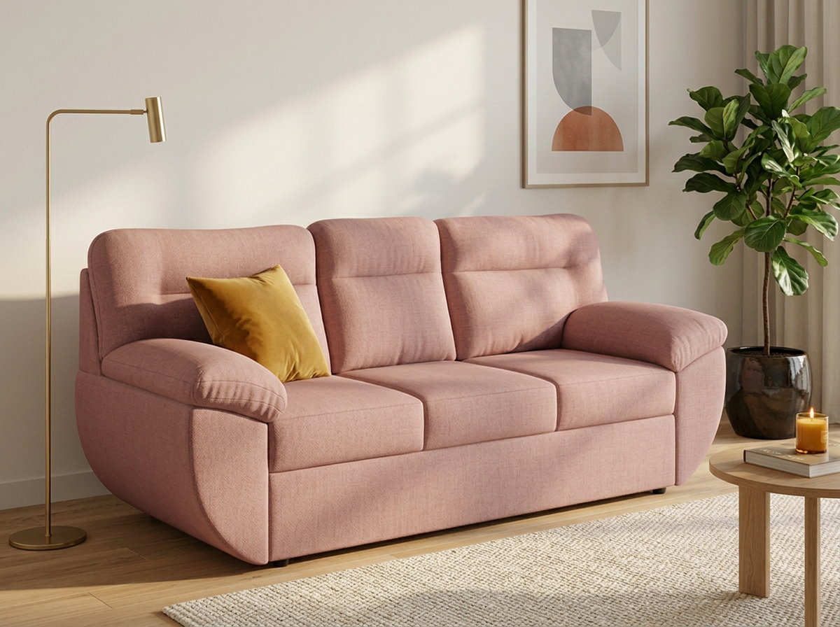 Sofa España 3 plazas - rosa