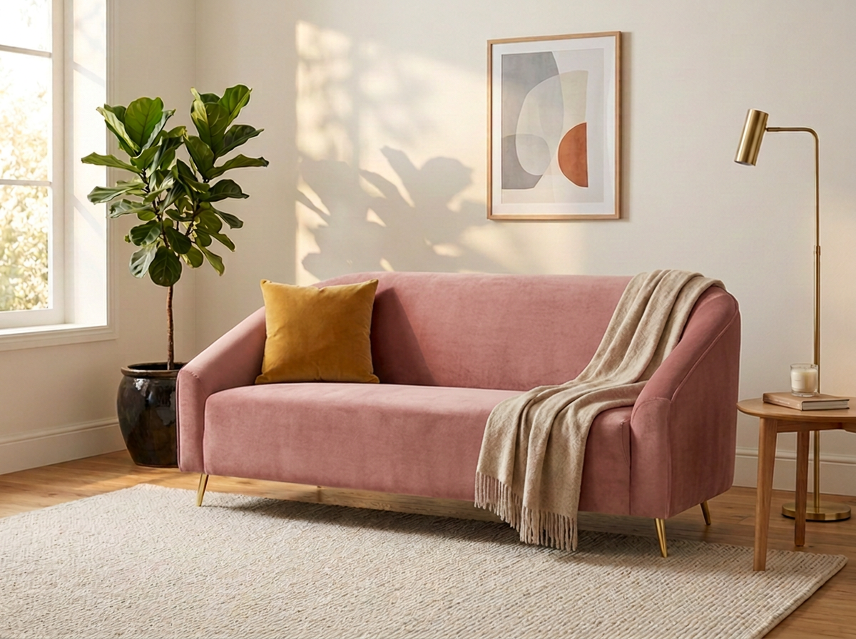 Sofa Studio 3 plazas - rosa
