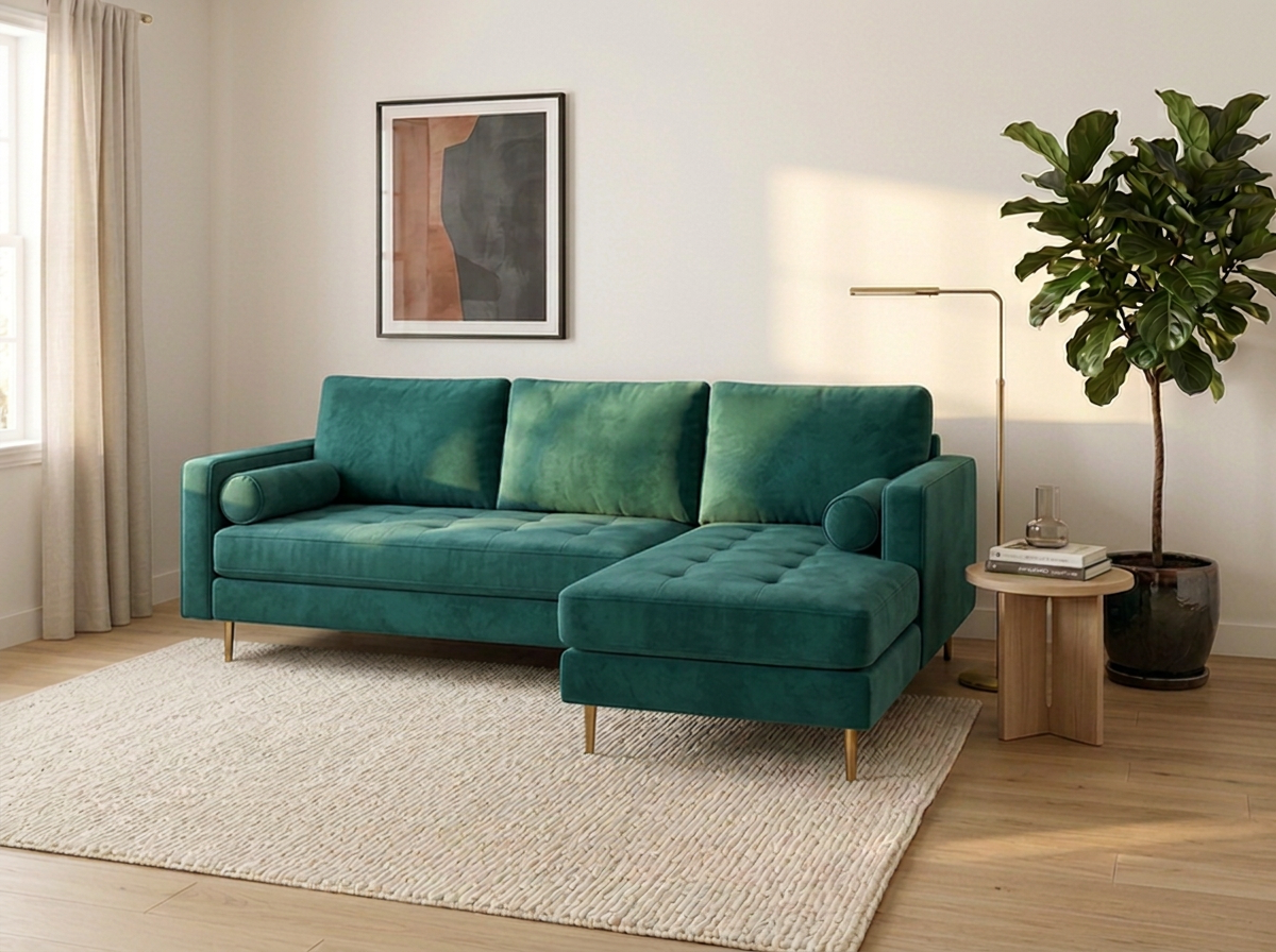 Sofa EMI con divan - verde