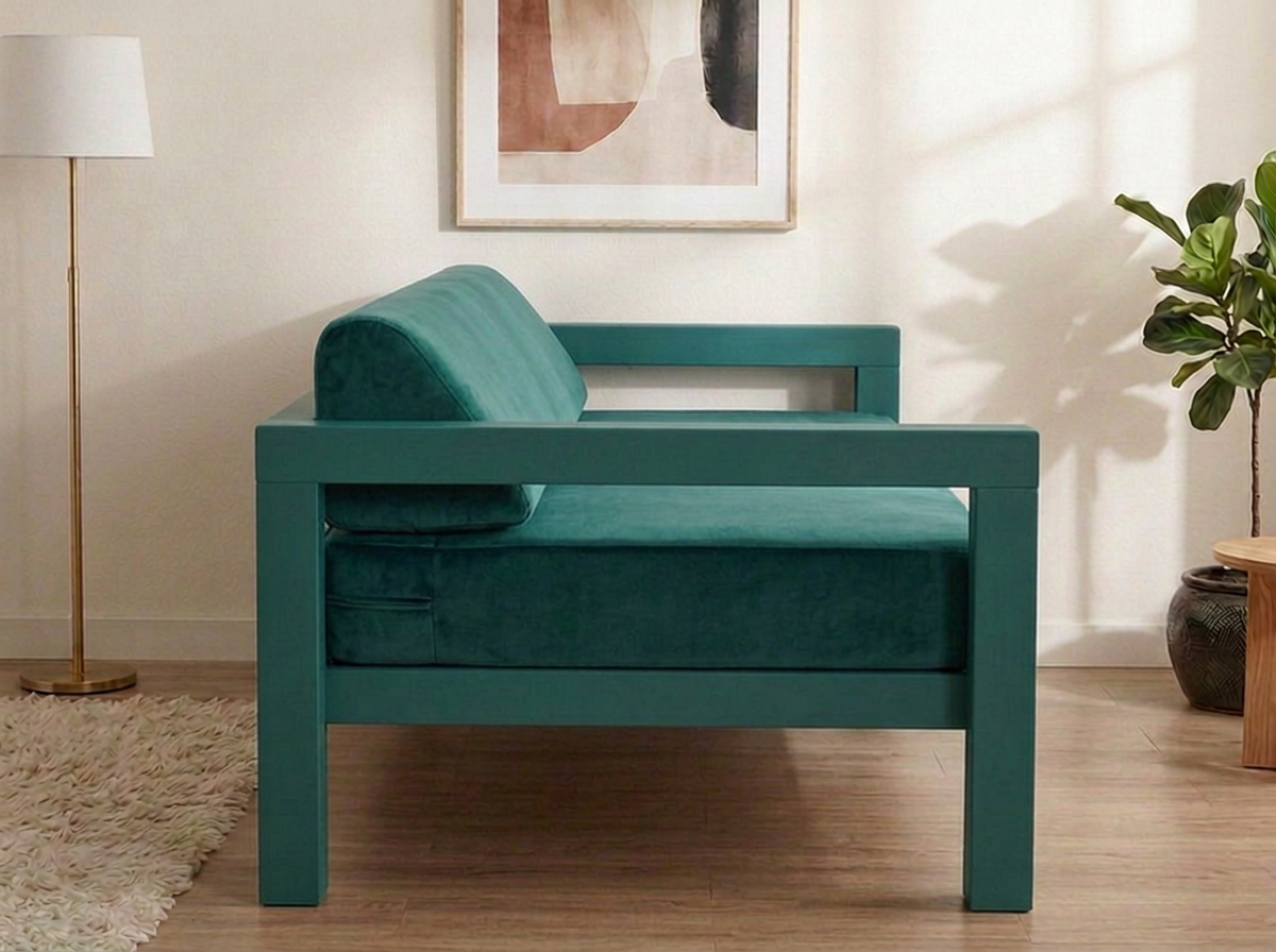 Sofá Cama Charlie 3 plazas - Verde esmeralda