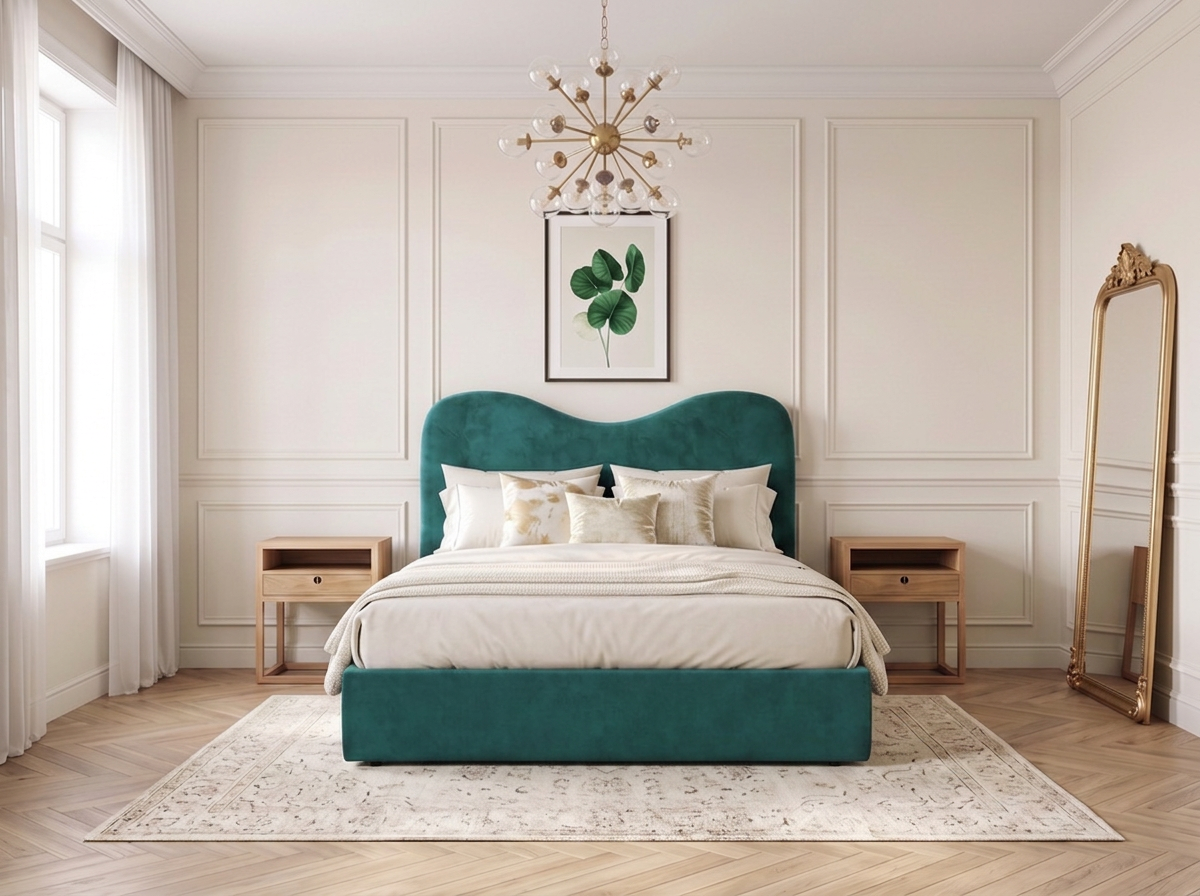 Cama Fluffy - Verde esmeralda