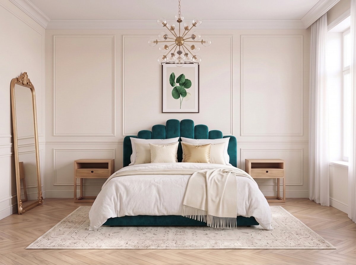 Cama Nube - Verde esmeralda