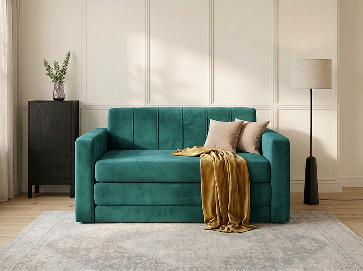 Sofa cama Naty matrimonial - Verde esmeralda